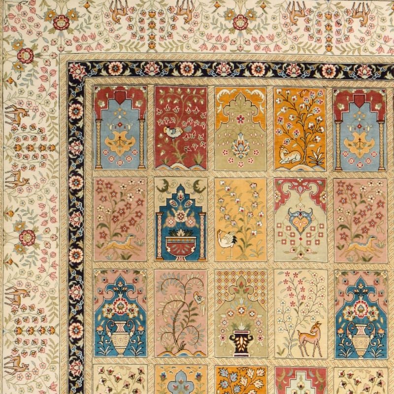 Qom Oriental Rug 185 × 280 cm, Silk, hand-knotted — view 4