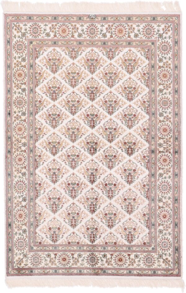Hereke Oriental Rug 122 × 182 cm, Silk, hand-knotted
