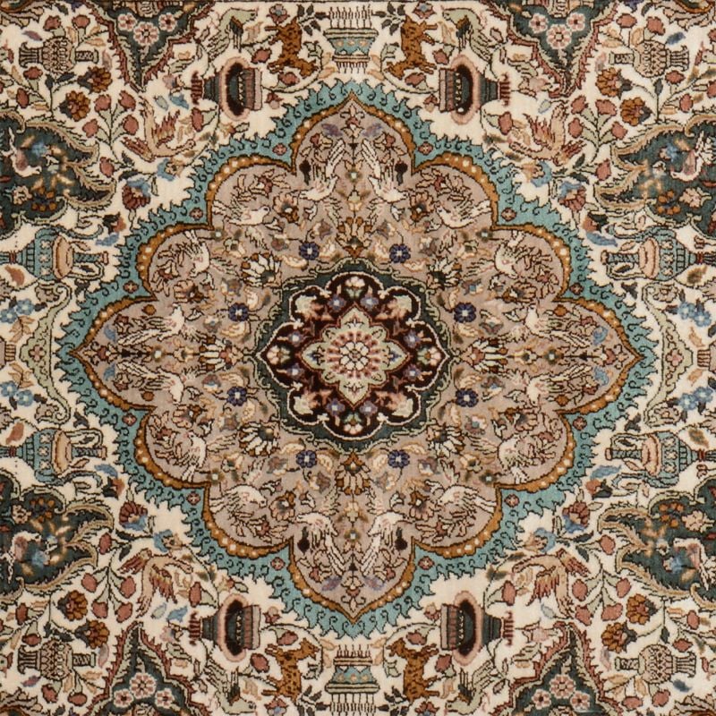 Hereke Oriental Rug 91 × 151 cm, Silk, hand-knotted — view 4