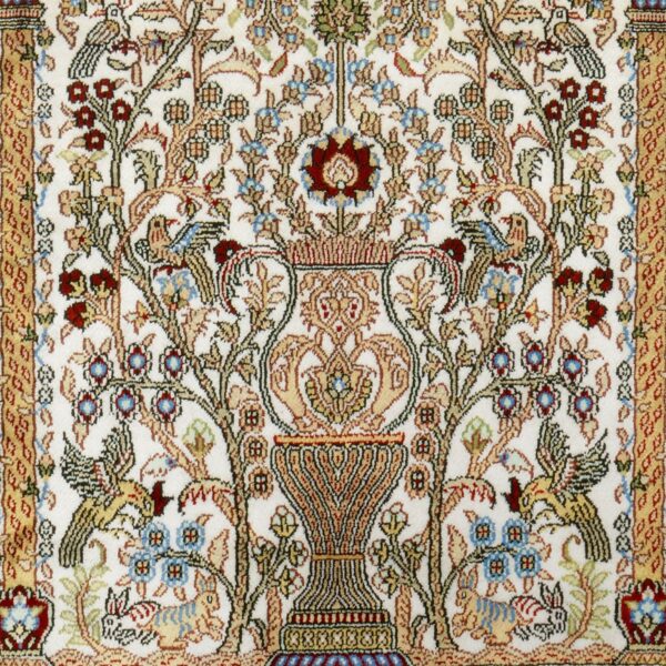 Hereke Oriental Rug 94 × 150 cm, Silk, hand-knotted — view 4