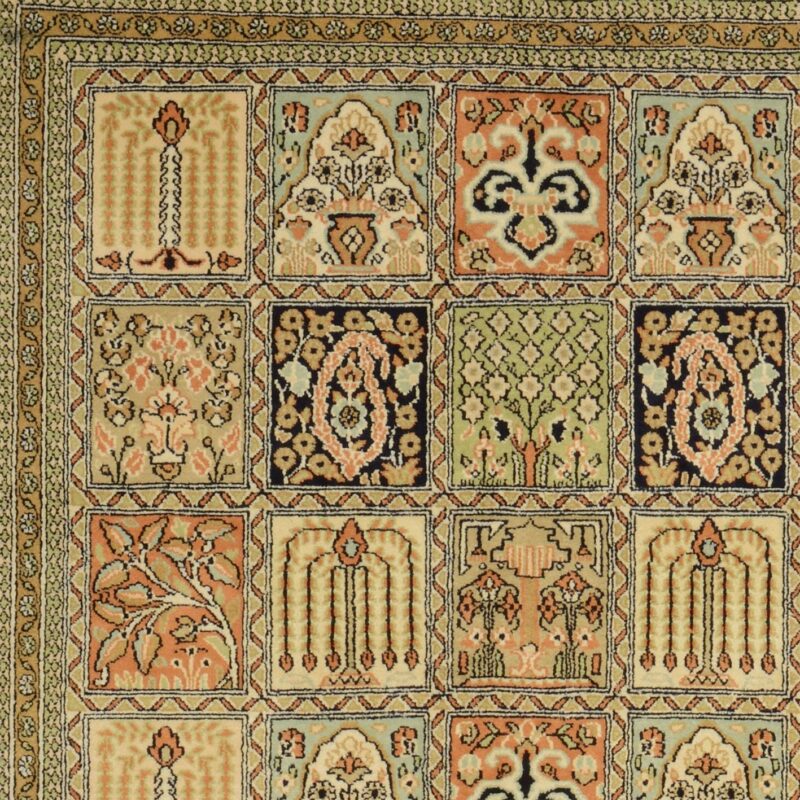 Indian Oriental Rug 129 × 190 cm, Silk, hand-knotted — view 4