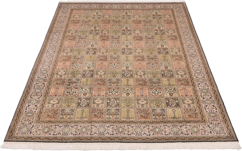 Indian Oriental Rug 187 × 280 cm, Silk, hand-knotted — view 2