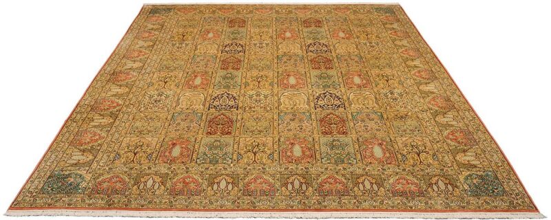 Indian Oriental Rug 277 × 377 cm, Silk, hand-knotted, silky — view 2
