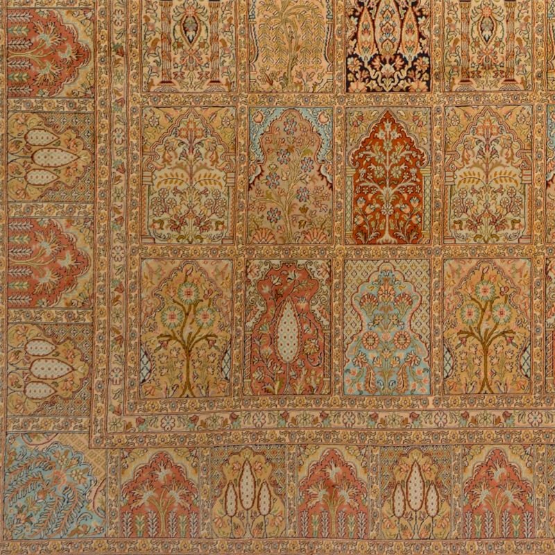 Indian Oriental Rug 277 × 377 cm, Silk, hand-knotted, silky — view 4