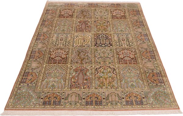 Kashmir Oriental Rug 166 × 261 cm, Silk, hand-knotted, pastel — view 2