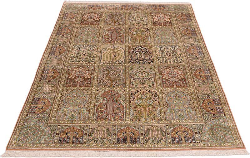 Kashmir Oriental Rug 166 × 261 cm, Silk, hand-knotted, pastel — view 2