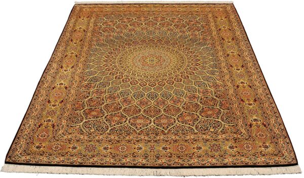 Kashmir Oriental Rug 170 × 257 cm, Silk, hand-knotted — view 2