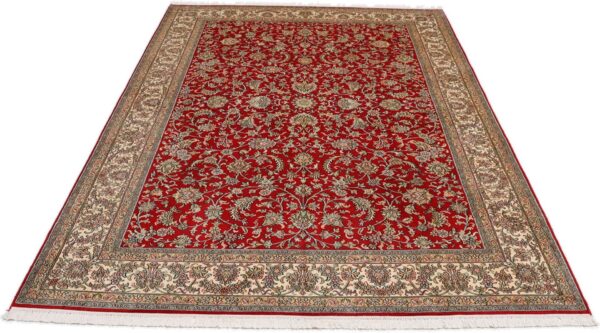 Kashmir Oriental Rug 172 × 249 cm, Silk, hand-knotted — view 7