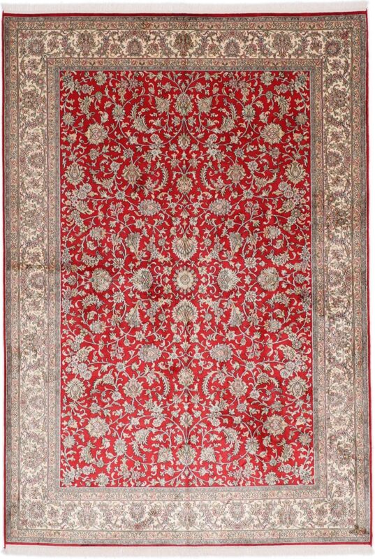 Kashmir Oriental Rug 172 × 249 cm, Silk, hand-knotted