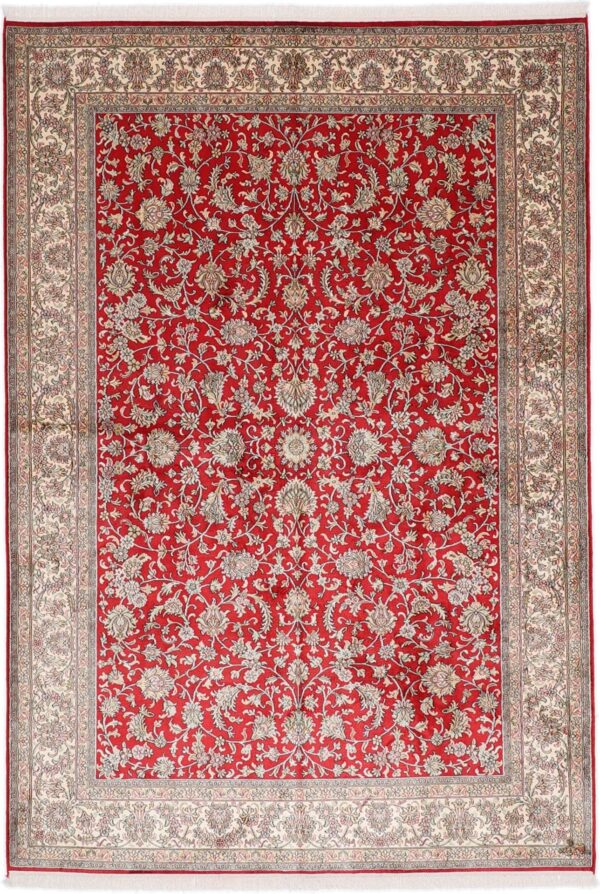 Kashmir Oriental Rug 172 × 249 cm, Silk, hand-knotted