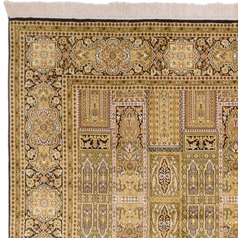 Kashmir Oriental Rug 189 × 274 cm, Silk, hand-knotted — view 6