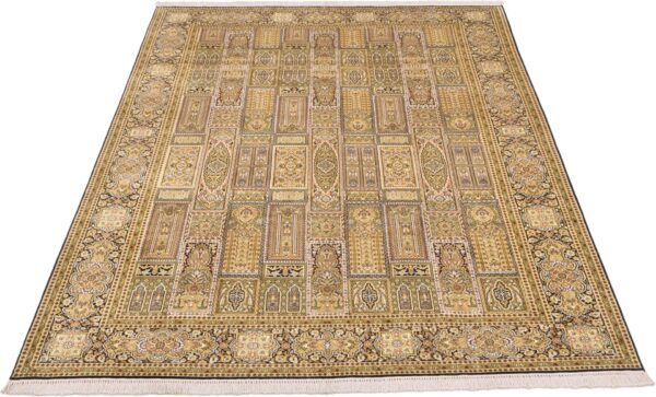 Kashmir Oriental Rug 189 × 274 cm, Silk, hand-knotted — view 2