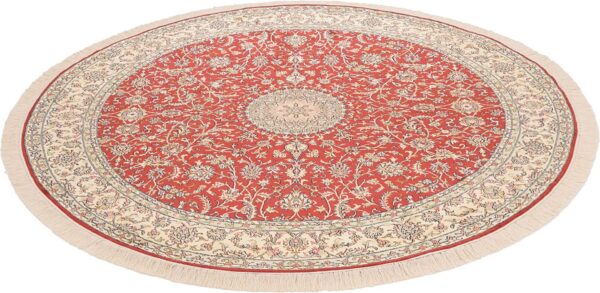 Kashmir Oriental Rug 213 × 213 cm, Silk, hand-knotted — view 3 Kashmir Oriental Rug 213 × 213 cm, Silk, hand-knotted — view 3
