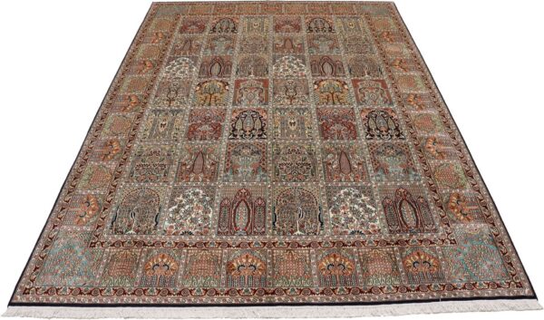Kashmir Oriental Rug 215 × 301 cm, Silk, hand-knotted — view 7