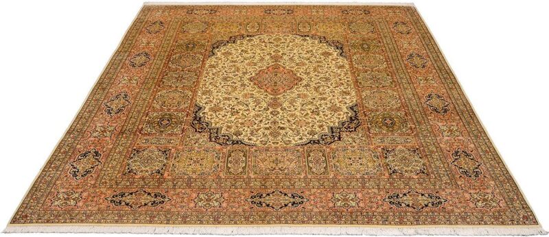 Kashmir Oriental Rug 246 × 315 cm, Silk, hand-knotted — view 2