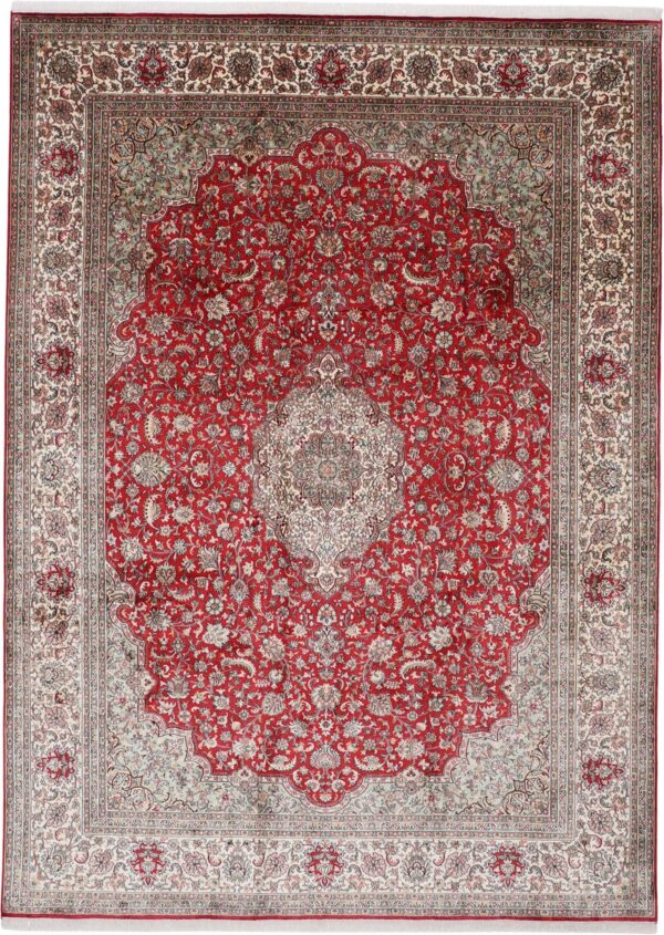 Kashmir Oriental Rug 246 × 340 cm, Silk, hand-knotted