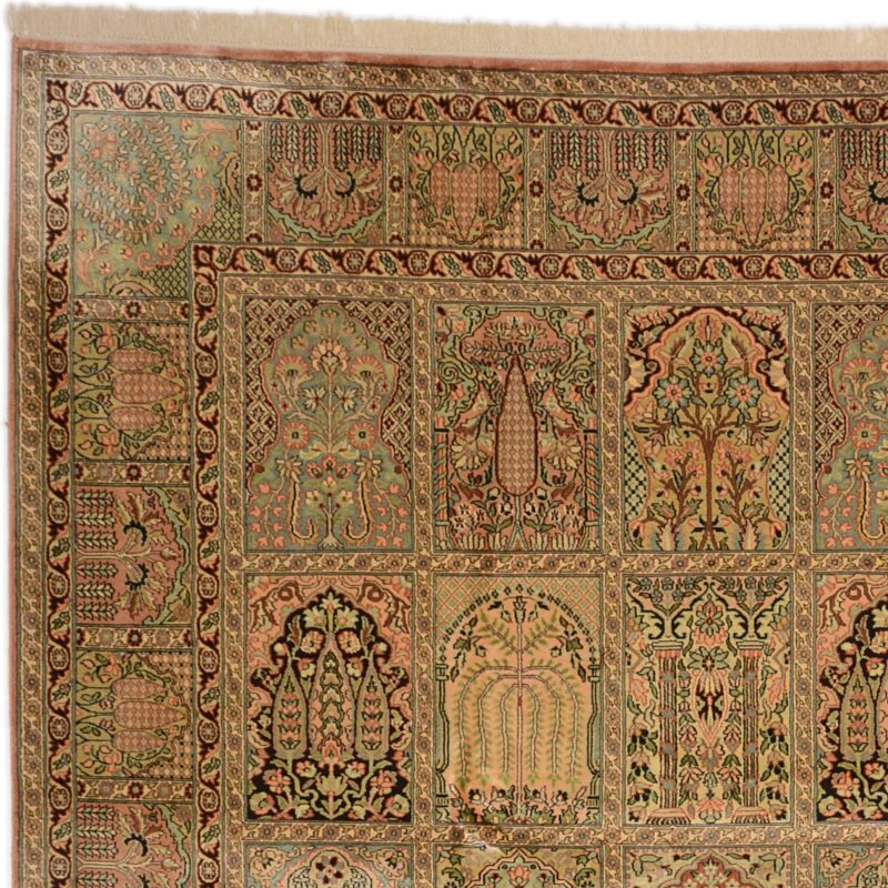 Kashmir Oriental Rug 276 × 371 cm, Silk, hand-knotted — view 6