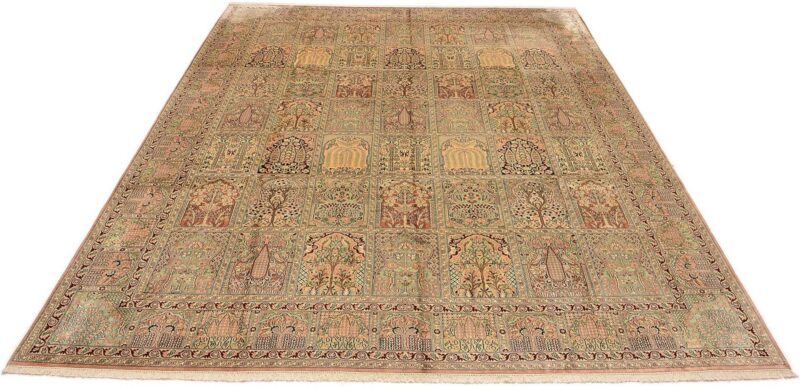 Kashmir Oriental Rug 276 × 371 cm, Silk, hand-knotted — view 2