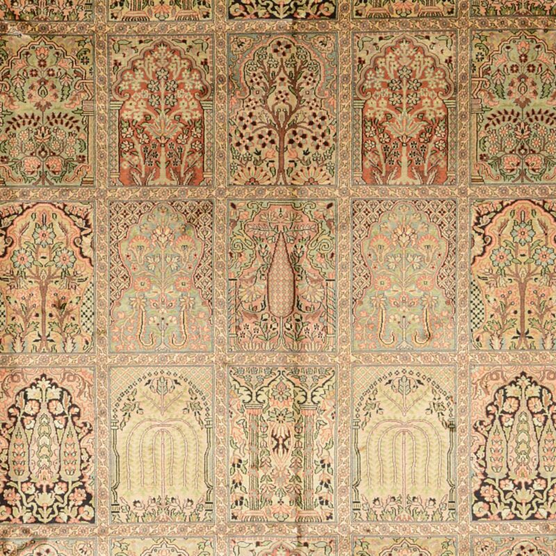 Kashmir Oriental Rug 276 × 371 cm, Silk, hand-knotted — view 5