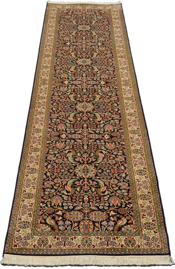 Kashmir Oriental Rug 79 × 366 cm, Silk, hand-knotted — view 2