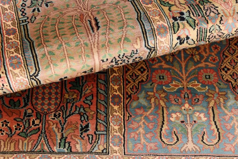 Kashmir Oriental Rug 85 × 308 cm, Silk, hand-knotted — view 8