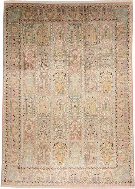 Kashmir Oriental Rug 243 × 340 cm, Silk, hand-knotted