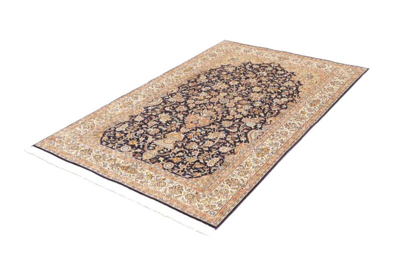 Kashmir Oriental Rug 122 × 189 cm, Silk, hand-knotted — view 2