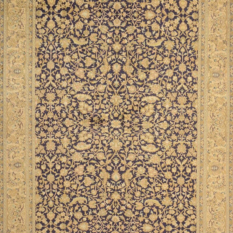 Kashmir Oriental Rug 154 × 208 cm, Silk, hand-knotted, pastel — view 5