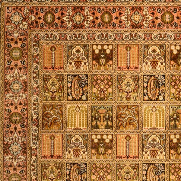 Kashmir Oriental Rug 158 × 213 cm, Silk, hand-knotted — view 4