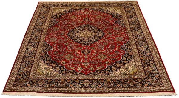Kashmir Oriental Rug 168 × 244 cm, Silk, hand-knotted — view 2
