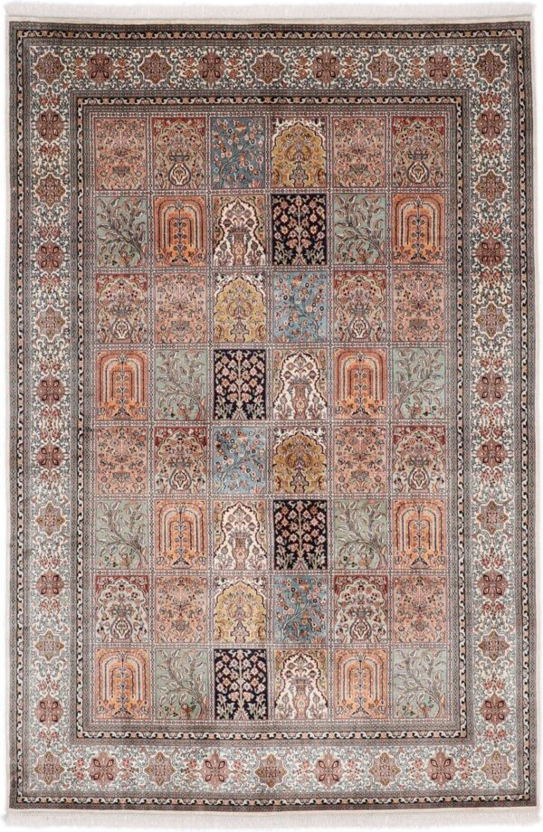 Kashmir Oriental Rug 168 × 248 cm, Silk, hand-knotted