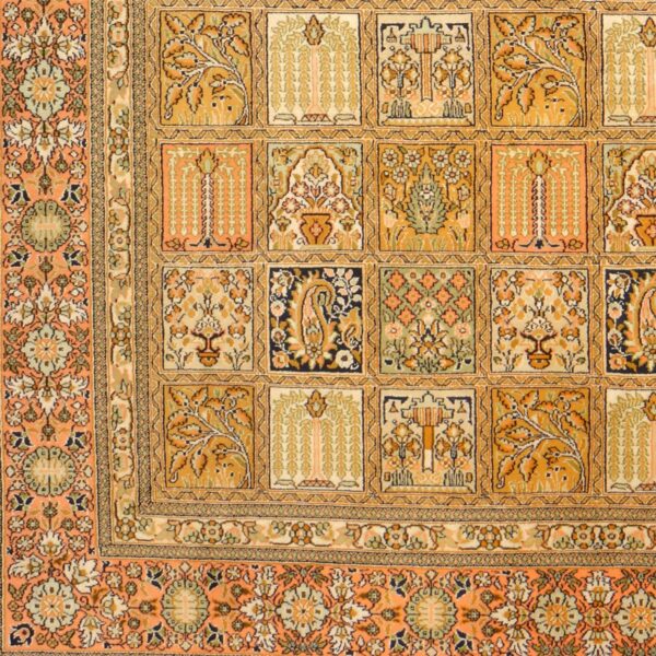 Kashmir Oriental Rug 172 × 253 cm, Silk, hand-knotted, pastel — view 4