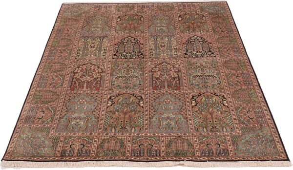 Kashmir Oriental Rug 173 × 246 cm, Silk, hand-knotted — view 2