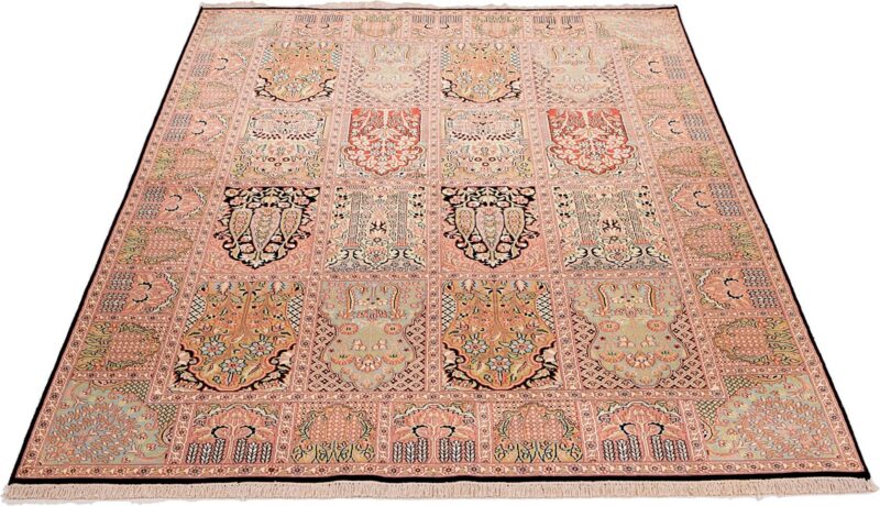 Kashmir Oriental Rug 173 × 246 cm, Silk, hand-knotted — view 3