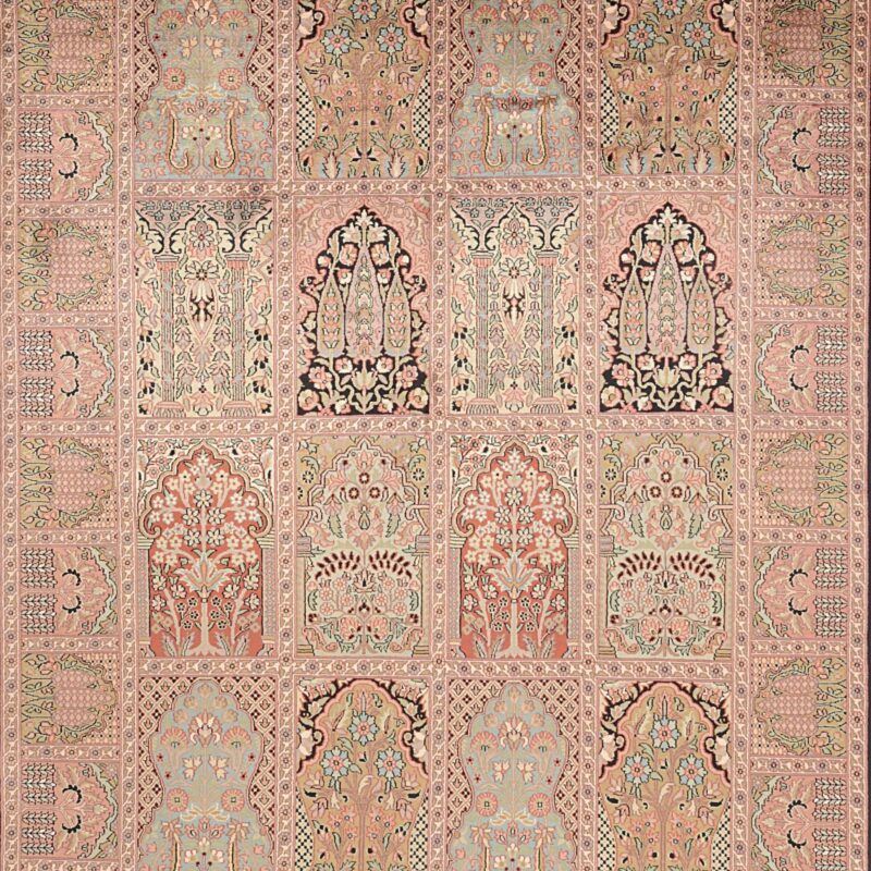 Kashmir Oriental Rug 173 × 246 cm, Silk, hand-knotted — view 6