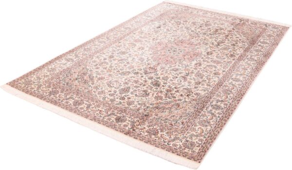 Kashmir Oriental Rug 183 × 277 cm, Silk, hand-knotted, patina — view 3