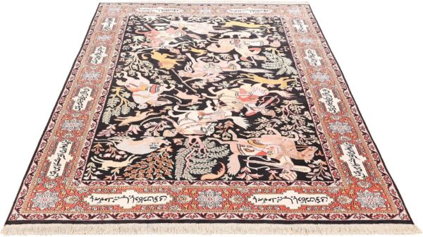 Kashmir Oriental Rug 186 × 267 cm, Silk, hand-knotted — view 4