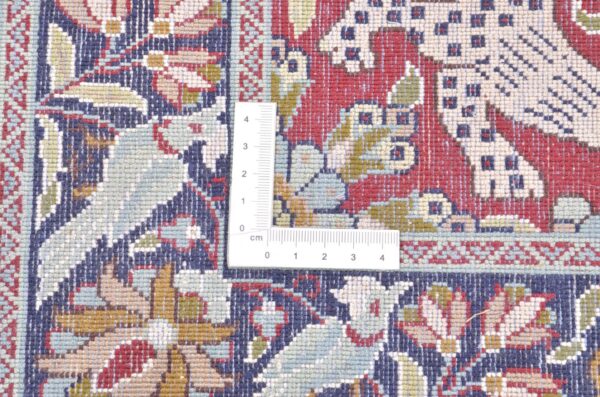 Kashmir Oriental Rug 186 × 280 cm, Silk, Red/Orange, hand-knotted — view 3
