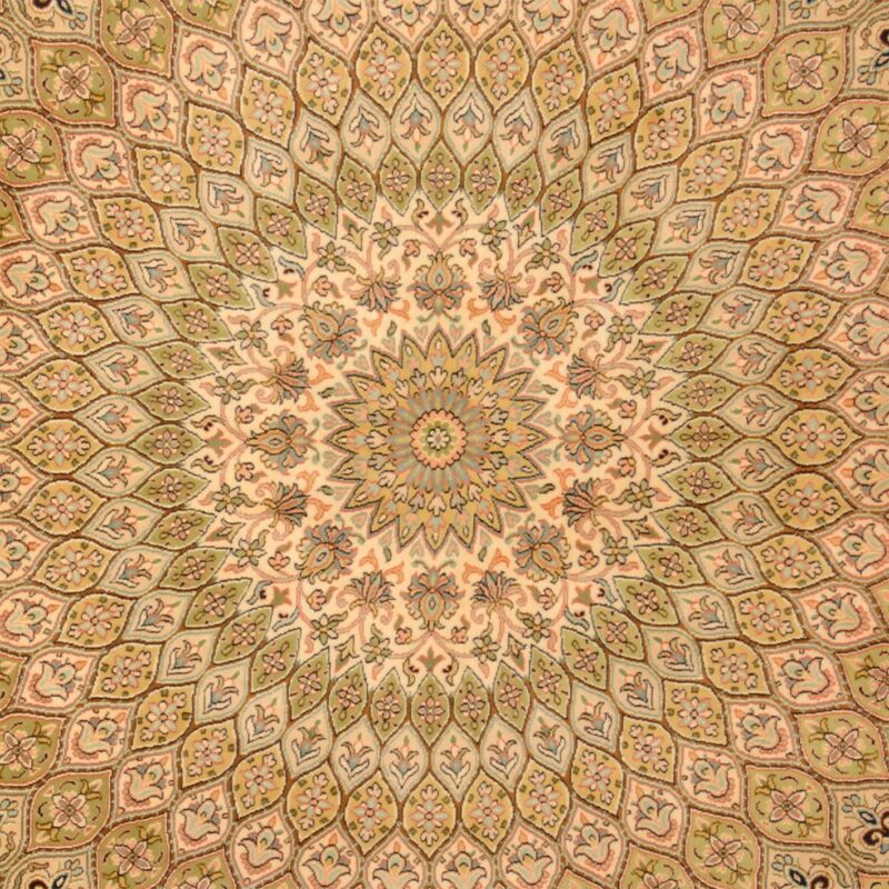 Kashmir Oriental Rug 188 × 277 cm, Silk, hand-knotted — view 4
