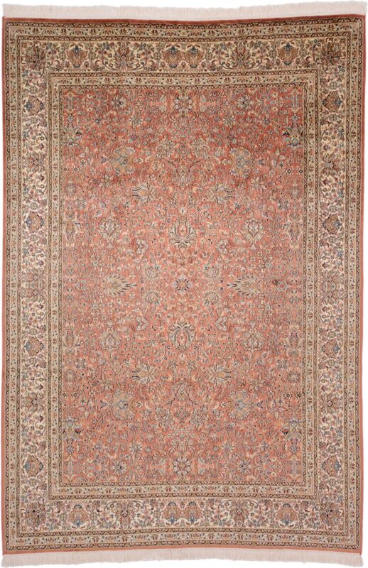 Kashmir Oriental Rug 189 × 277 cm, Silk, hand-knotted