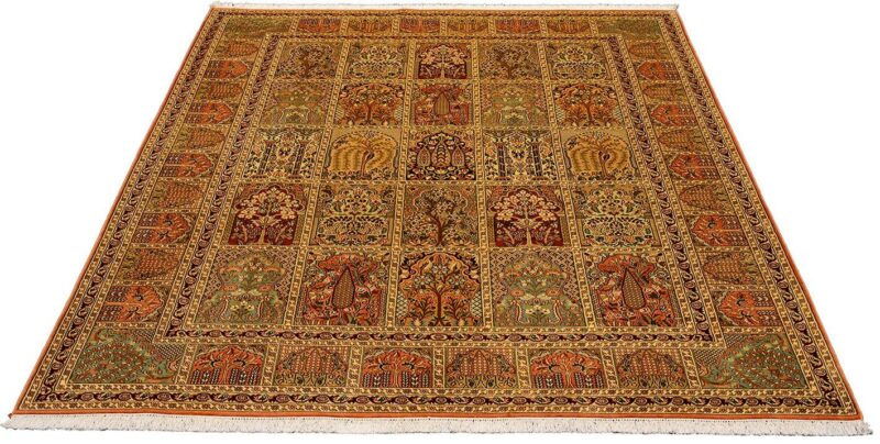 Kashmir Oriental Rug 199 × 254 cm, Silk, hand-knotted — view 2