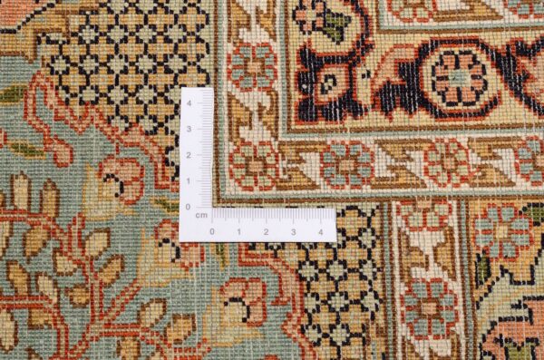 Kashmir Oriental Rug 199 × 254 cm, Silk, hand-knotted — view 3