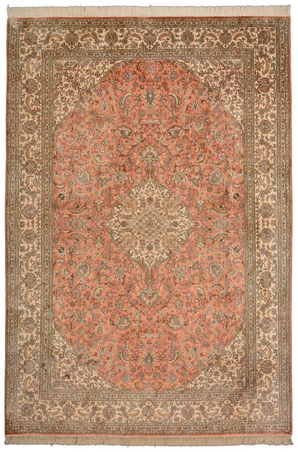 Kashmir Oriental Rug 199 × 290 cm, Silk, hand-knotted