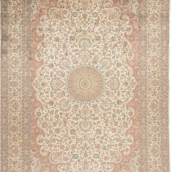 Kashmir Oriental Rug 212 × 307 cm, Silk, hand-knotted — view 6