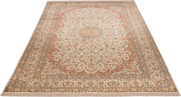 Kashmir Oriental Rug 212 × 307 cm, Silk, hand-knotted — view 3