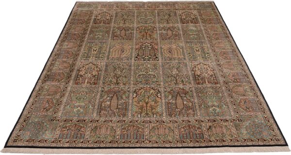 Kashmir Oriental Rug 213 × 312 cm, Silk, hand-knotted — view 2