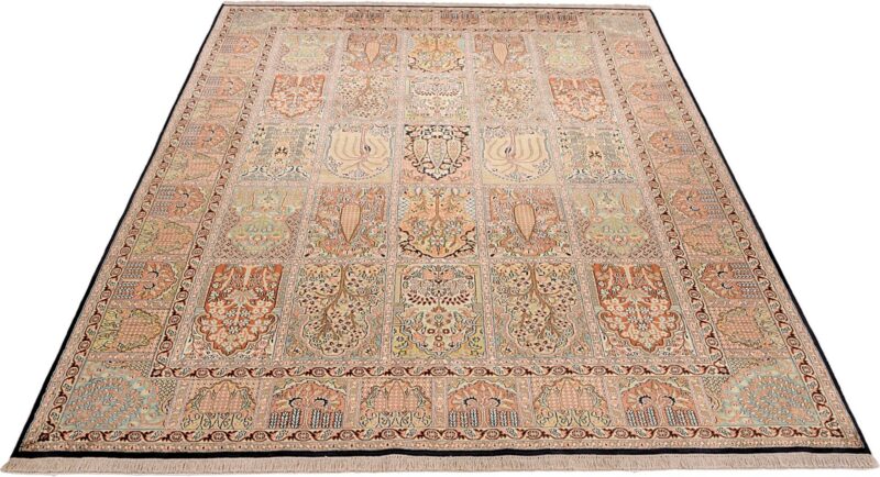 Kashmir Oriental Rug 213 × 312 cm, Silk, hand-knotted — view 3