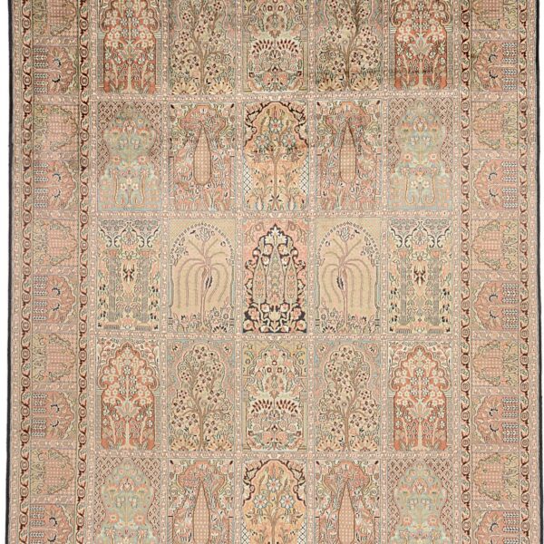 Kashmir Oriental Rug 213 × 312 cm, Silk, hand-knotted — view 6