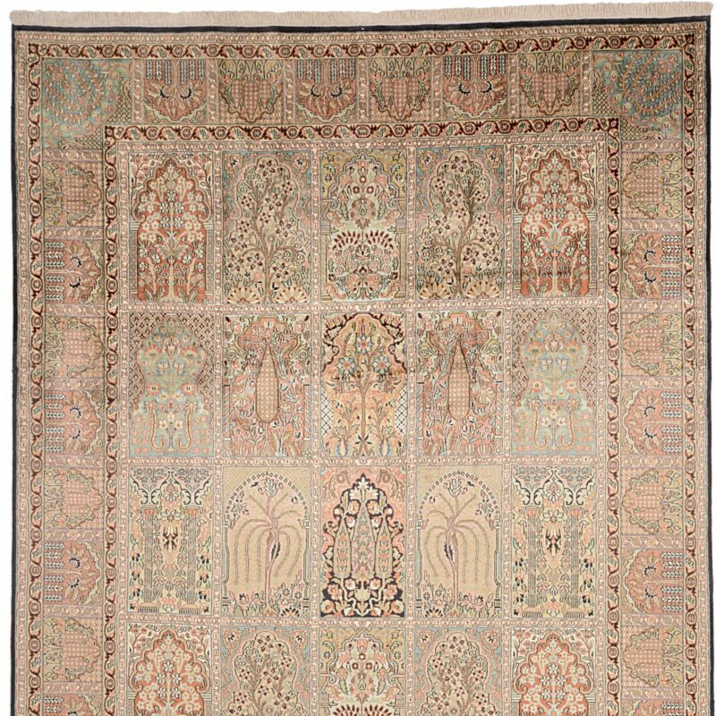 Kashmir Oriental Rug 213 × 312 cm, Silk, hand-knotted — view 7