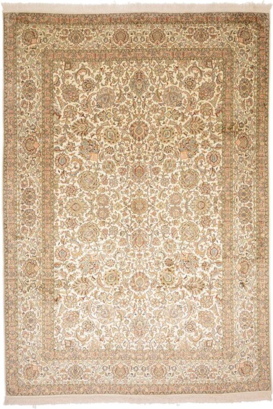 Kashmir Oriental Rug 219 × 314 cm, Silk, hand-knotted